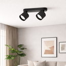 Точкові світильники чорні H-13.5 cm D-5.5 cm GX53 Black Gofre 260260-100007365