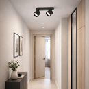 Точкові світильники чорні H-13.5 cm D-5.5 cm GX53 Black Gofre 260260-100007365