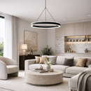 Підвісна люстра чорна з пультом L-50 cm Led 70W 2800K-6000K Black Kukho 260248-100007400