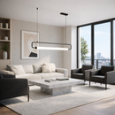 Підвісна люстра чорна L-126 cm Led 20W 3000K/4000K Black Setting 260233-100007386