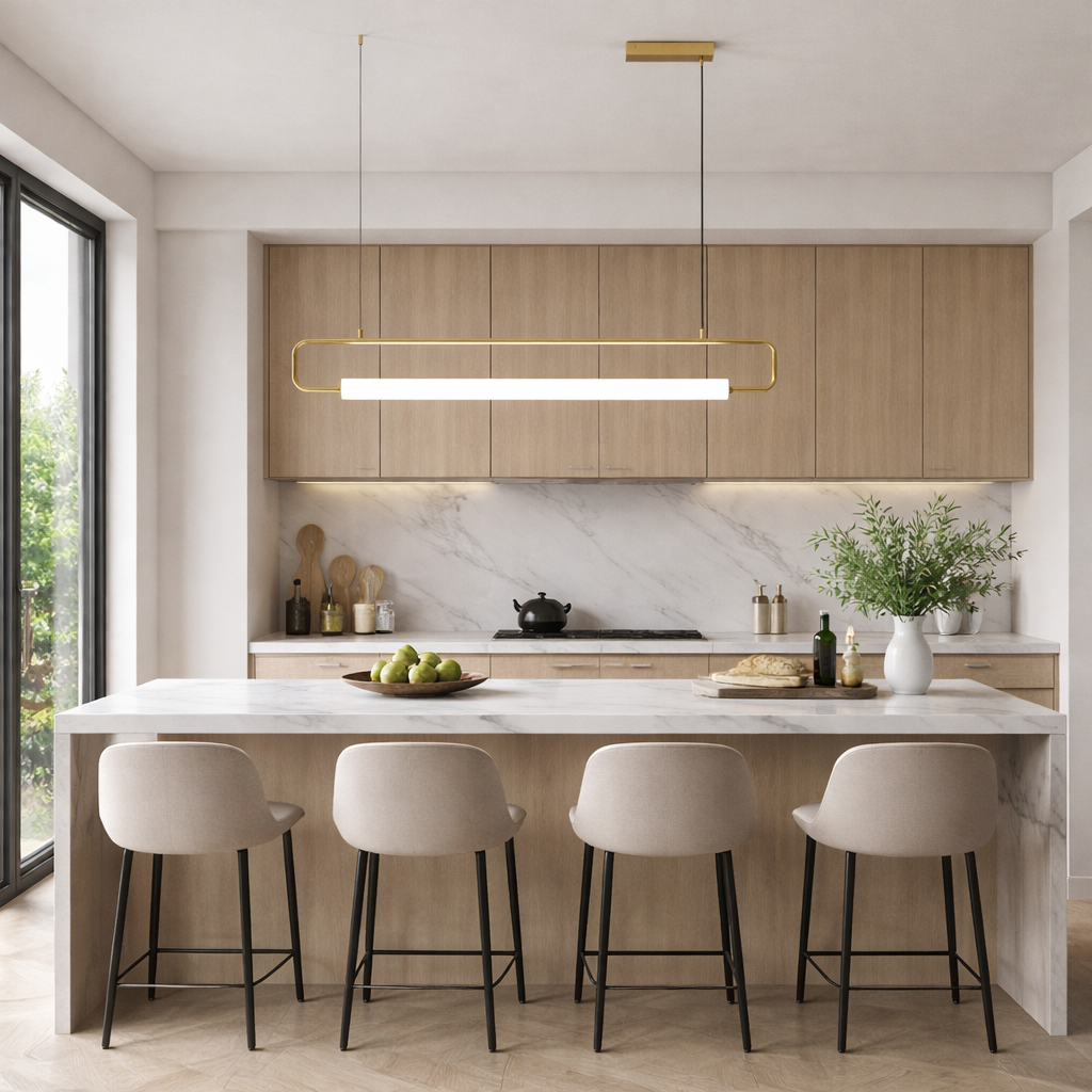 Підвісна люстра золота L-126 cm Led 20W 3000K/4000K Gold Setting 260233-100007385