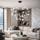 Підвісна люстра чорна D-75 cm G4*45 Black Tree 260242-100007389