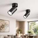 Точковий світильник чорний поворотний H-12.3 cm GU10 Black Spot 260240-100007390