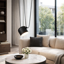 Підвісний світильник чорний D-24 cm E27 Black Arm 260277-100007393