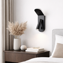 Настінний світильник чорний з вимикачем H-24 cm Led 8W 4000K Black Spot 260218-100007435