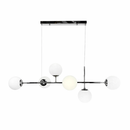 Люстра срібна L-120 cm E27*6 Chrome+White Modo 260118-100007256