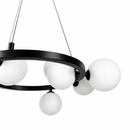 Підвісна люстра чорна D-60 cm G9*9 Black+White Bubbles 260118-100007248