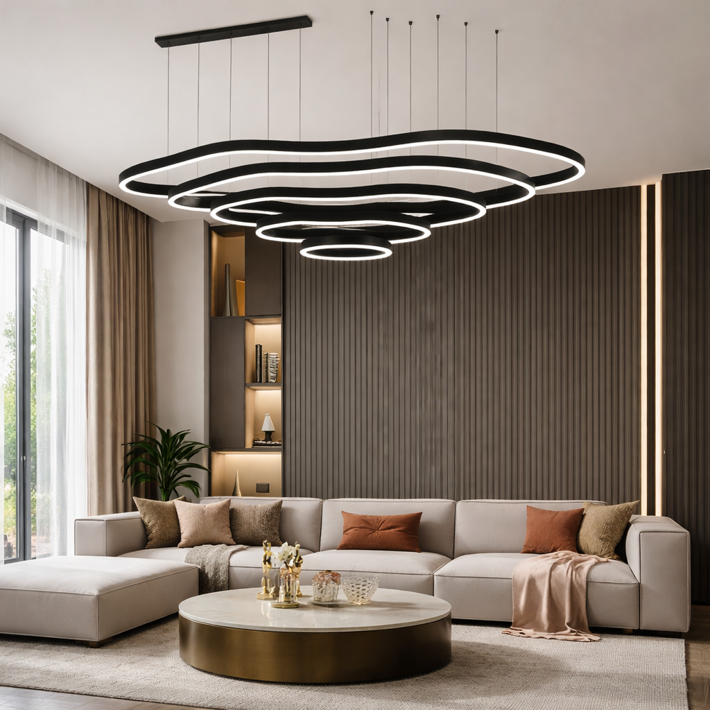 Люстра чорний L-120cm Led 125W 3000K-6000K Black Celestial 260118-100007251