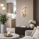 Настінний світильник H-40 cm Led 11W 3000K-6000K Black+Chrome Crystal 260135-100007324