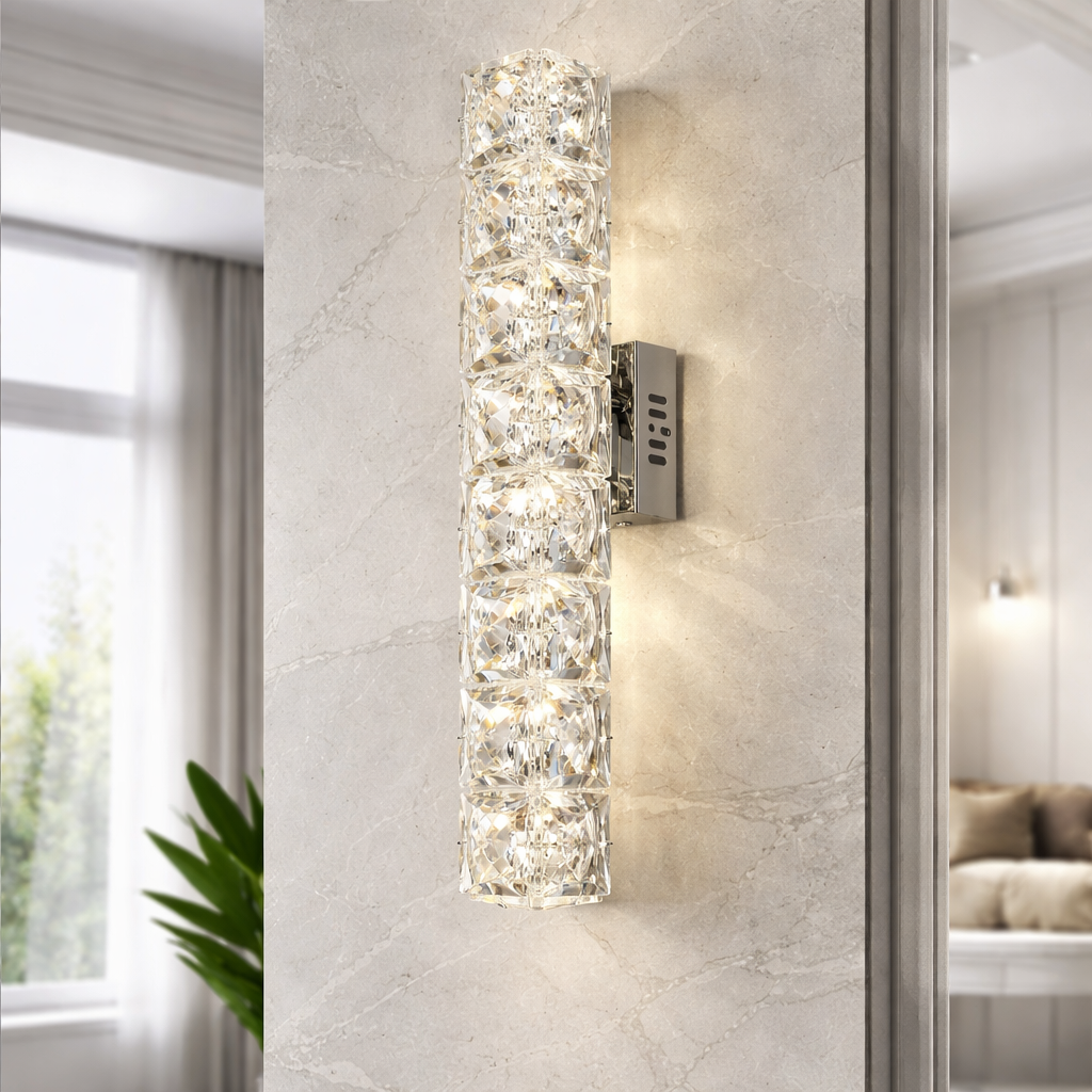 Настінний світильник H-40 cm Led 11W 3000K-6000K Chrome Crystal 260135-100007326
