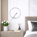 Підвісний світильник срібний D-34.5 cm Led 5W Crome Bird 260335-100007665