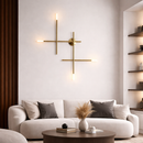 Настінні світильники золоті L-66 cm / L-83 cm / L-98 cm G4 Led Gold Geometry 260358-100007704