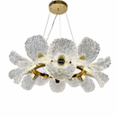 Підвісна люстра золота D-60 cm з пультом Led 3000K-6000K 50W Gold Flower 260388-100007739