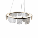 Підвісні скляні люстри чорні D-60 cm / D-80 cm Led 3000K-6000K Black Frost 260319-100007742