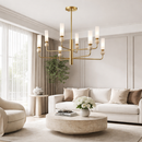 Люстра золота на 8 плафонів D-98 cm E14*8 Gold Spider 260320-100007589