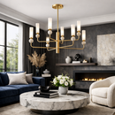 Люстра золота на 8 плафонів D-98 cm E14*8 Gold Spider 260320-100007589