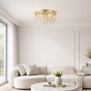 Стельовий світильник золотий H-30 cm E14 Gold Crystal 260320-100007595