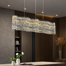 Підвісна люстра золота кришталева L-100 cm Led Gold Crystal 260322-100007607