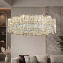 Підвісні люстри золоті D-50 cm / D-80 cm / D-100 cm Led Gold Crystal 260322-100007608