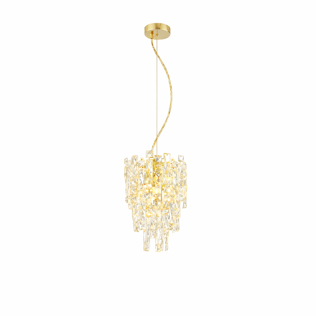Підвісний світильник золотий D-21 cm E14 Gold Crystal 260320-100007606
