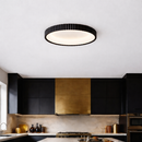 Стельова люстра чорна D-49 cm Led 72W 3000K-6500K Black Gofre 260248-100007397