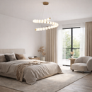 Підвісна люстра золота D-110 cm Led 40W 3000K Gold Pearls 260340-100007639