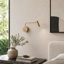 Настінний світильник золотий з вимикачем L-24 cm Led 3W 3000K Gold Fiona 260528-100007984