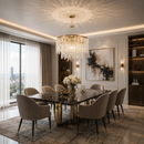 Підвісна люстра золота D-60 cm E14 Gold Crystal Crown 260288-100007526