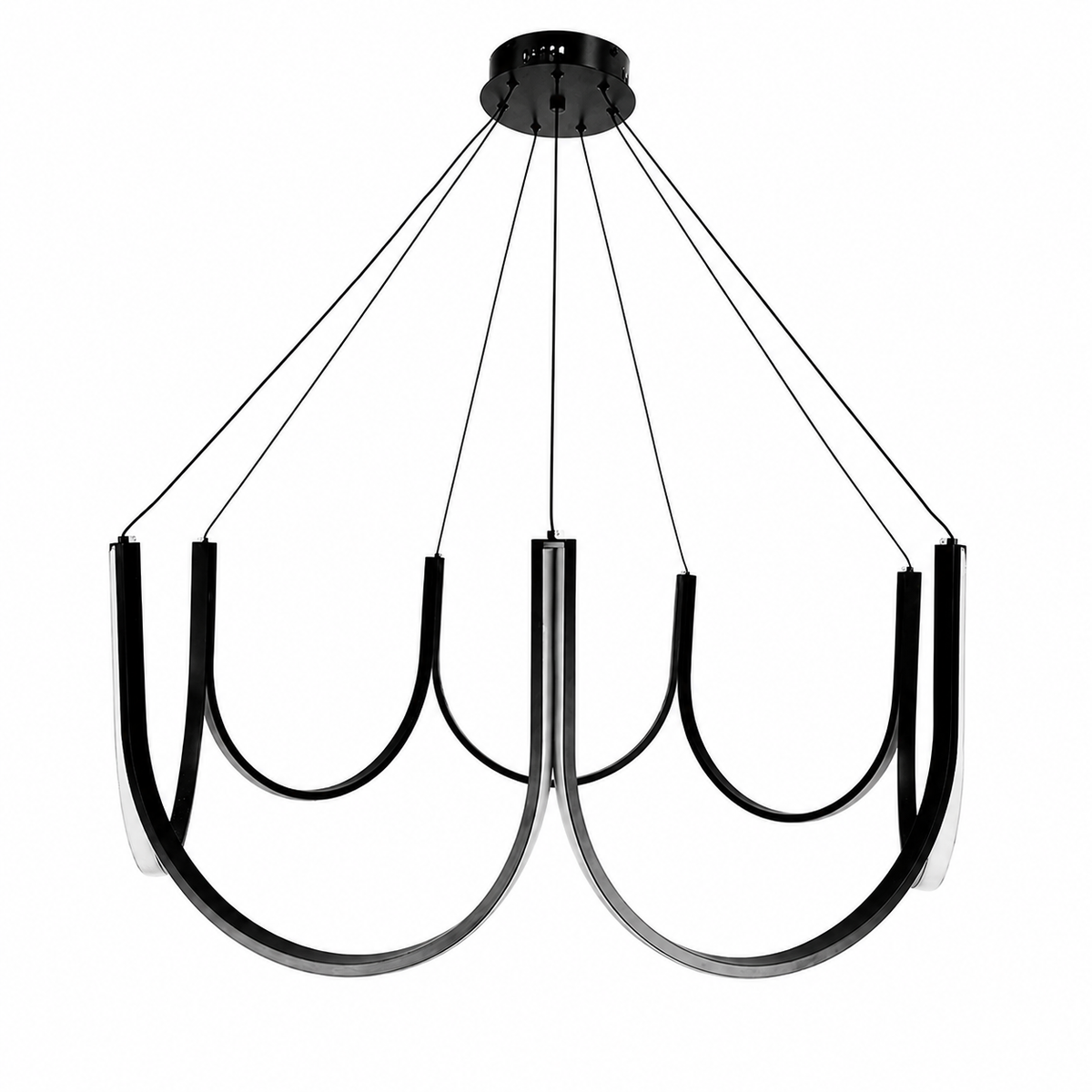 Підвісні люстри чорні D-65 / 70 / 85 / 90 cm Led 3000K-6000K Black Spider 260518-100008020