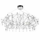 Підвісні люстри срібні D-65 cm / D-80 cm Led 3000K-6000K Chrome Rain 260518-100008021