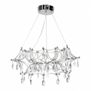 Підвісні люстри срібні D-65 cm / D-80 cm Led 3000K-6000K Chrome Rain 260518-100008021