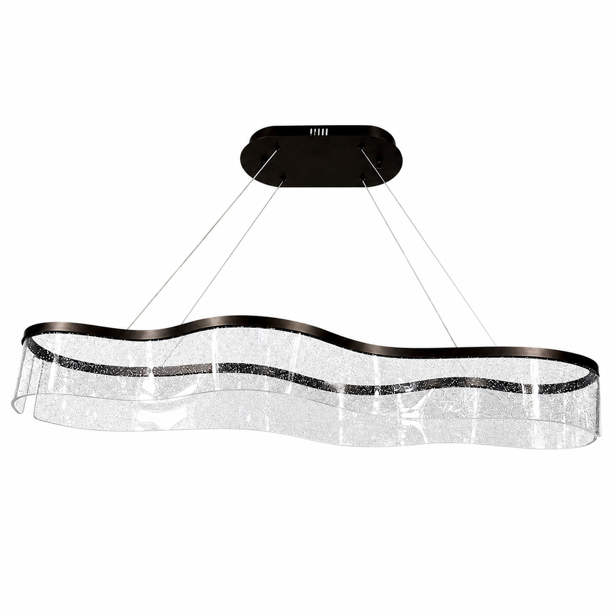 Підвісні люстри кавові видовжені L-120 cm / L-150 см Led 3000K-6000K Coffee Aurora 260518-100007912