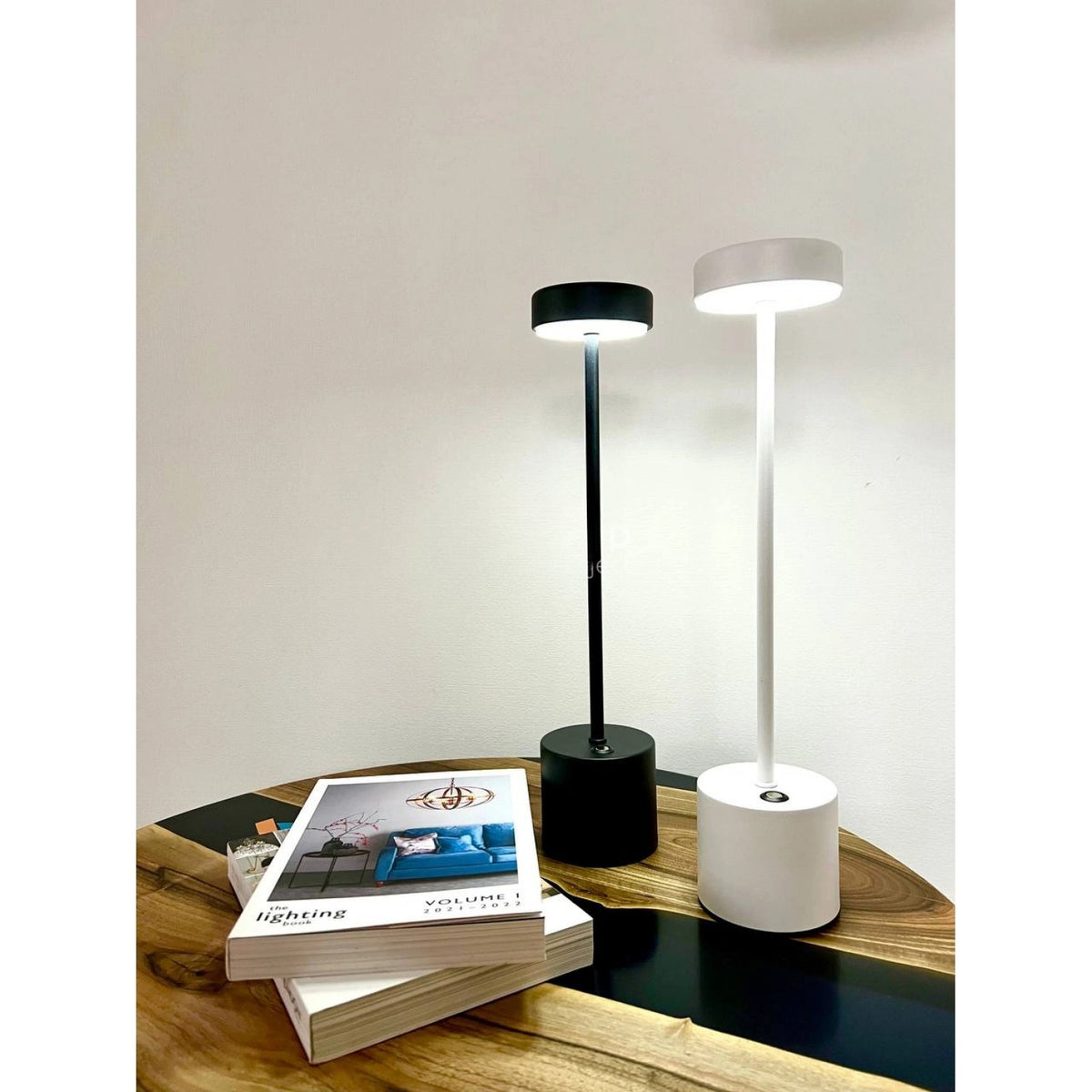 Лампа настільна автономна з кнопкою Hermes H-32 Stylish light Black 2240566-100003342