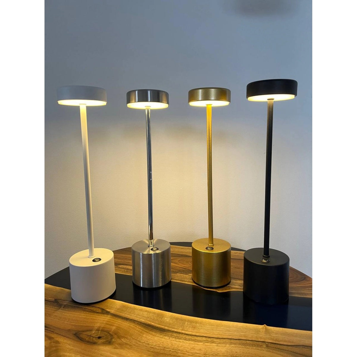Лампа настільна автономна з кнопкою Hermes H-32 Stylish light Black 2240566-100003342