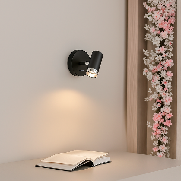 Настінний світильник Spoon D-8 cm GU10 Black + Chrome 250419-100004423