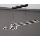 Підвісна люстра чорна з пультом L-110 cm Led 32W Black Geomeetry 251161-100006729