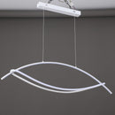 Люстра підвісна чорна/біла Дуга L-100 cm H-100 cm Black/White Arc 250661-100005377
