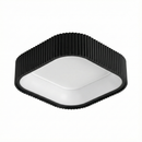 Стельова люстра чорна у 2-х розмірах з пультом L-50 cm / L-60 cm Led Black Gofre 250819-100005780