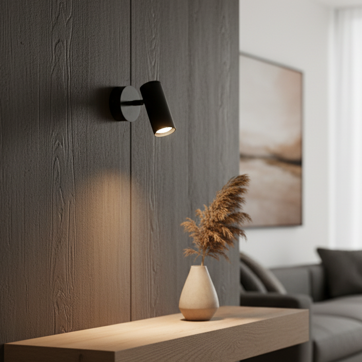 Настінний світильник чорний H-18 cm E27 Black Spot 251141-100006570