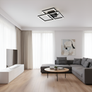 Стельова люстра чорна L-50 cm Led 100W 3000K-6000K Black Square 260260-100007378