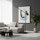 Торшер чорний Led 10W 4000K Black Slim round 260258-100007347