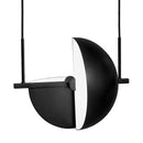 Підвісний поворотний світильник чорний D-30 cm Led 20W Black Semicircle 260658-100008126