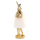 Настільна лампа кролик H-44 cm E27 Gold+White Bunny 260247-100007418