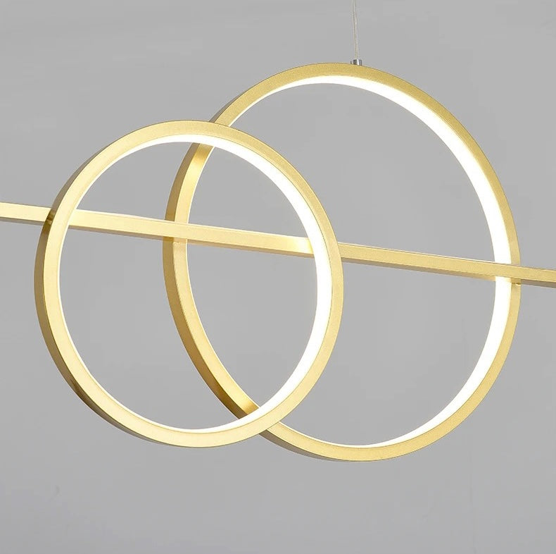 Люстра Gold Geometry Style L-95 см / L-120 см 54W 3000K-4500K-6000K Gold 230818-100002460