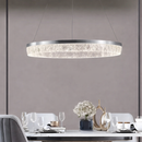 Підвісна люстра срібна D-60 cm Led 100W Chrome Ice 260219-100007446