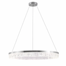 Підвісна люстра срібна D-60 cm Led 100W Chrome Ice 260219-100007446