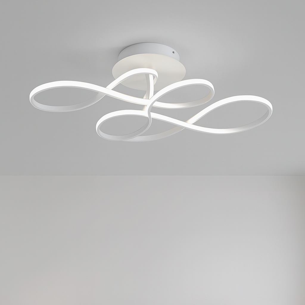 Стельова люстра біла хвиляста Led 95W White Wave 250719-100005656