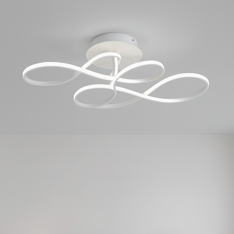 Стельова люстра біла хвиляста Led 95W White Wave 250719-100005656