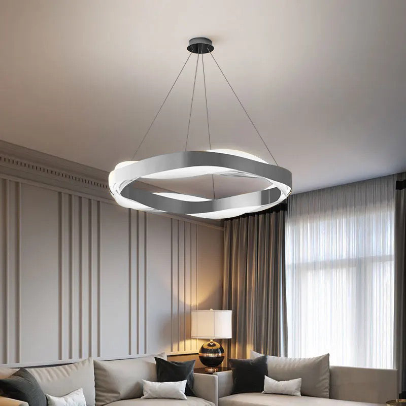 Підвісна люстра Wave D-65 см 45W Chrome 3000K-4500K-6000K 230918-100002549