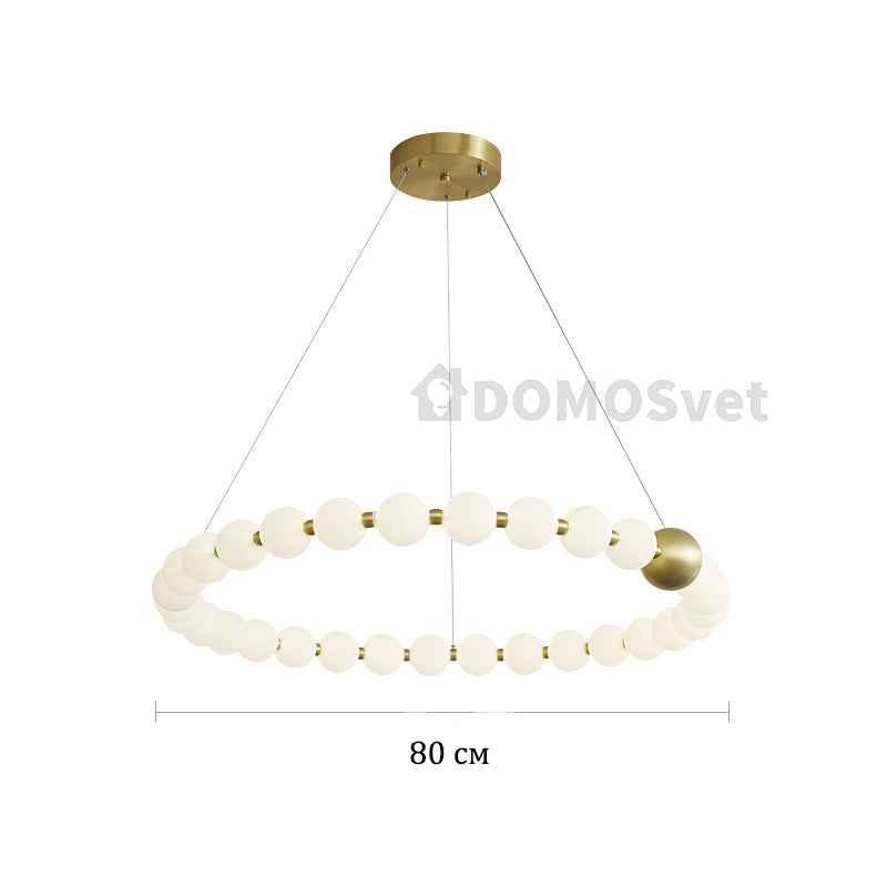 Підвісна люстра Pearls Circle 1 Gold D-60 см / D-80 см 230918-100002551
